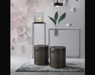 Nappe Pouf in porcelain stoneware by Adriani and Rossi.