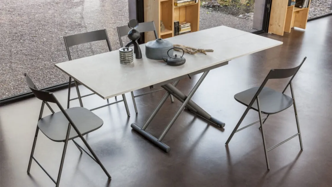 Transformable coffee table Sirio by Altacom.