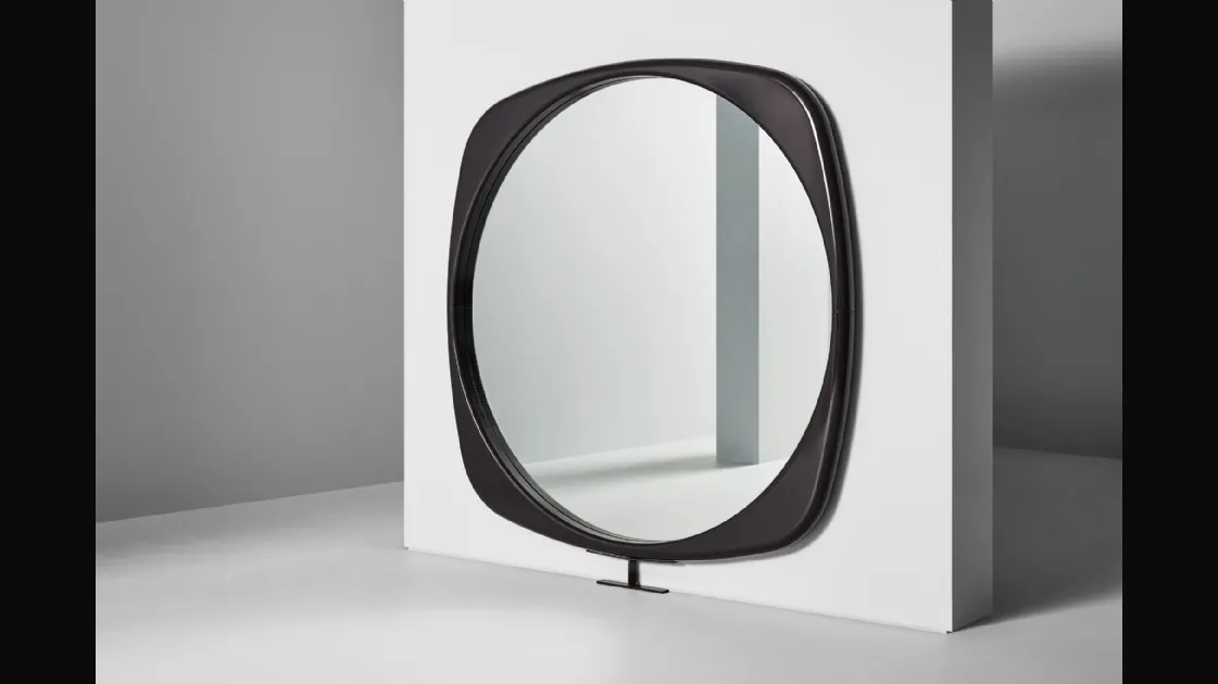 Mistral mirror with polyurethane frame by Bonaldo