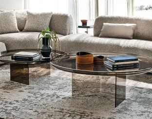 Standard coffee table made of Cattelan Italia glass