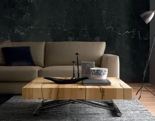 Convertible coffee table with wooden top Tavoletto by Altacom.