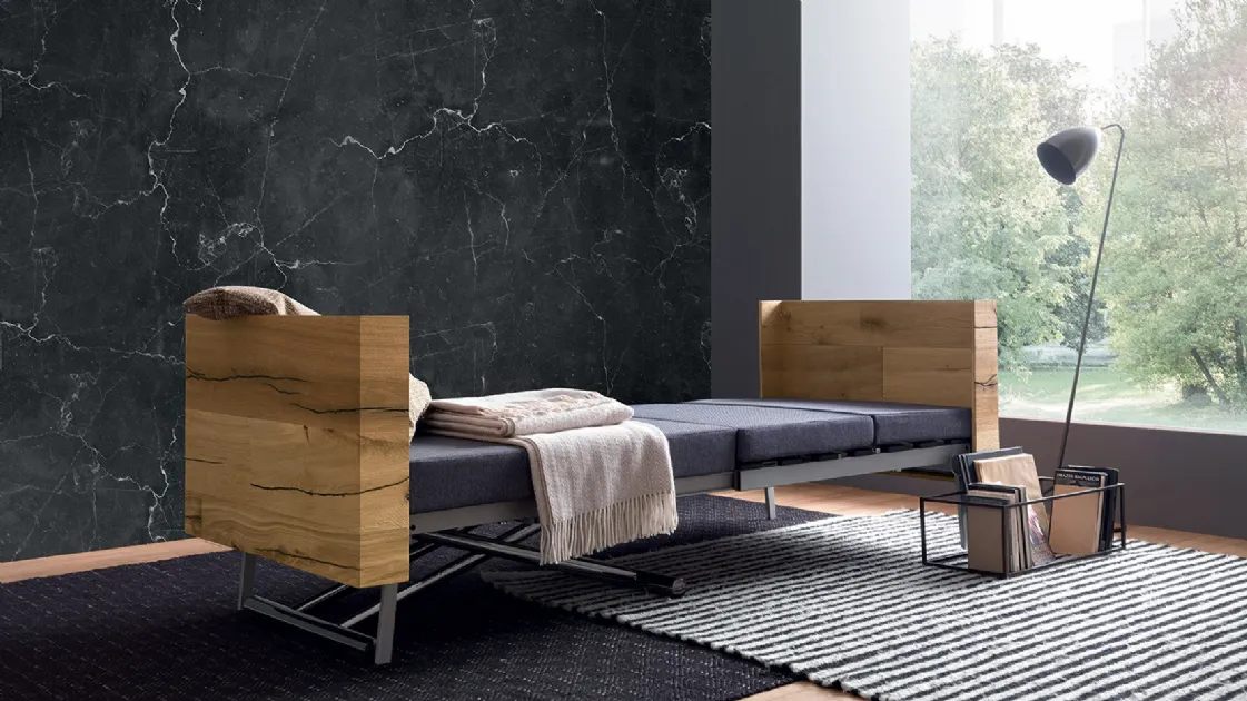 Convertible coffee table into a comfortable single bed Tavoletto by Altacom