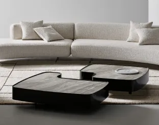 Aspen side table with ceramic top by Bonaldo.