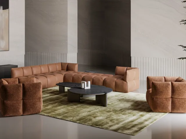 Flatiron wooden coffee table by Bonaldo