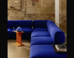 Italian lacquered metal coffee table by Desalto.