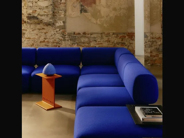 Italian lacquered metal coffee table by Desalto.