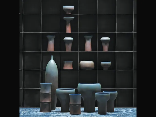 Mister Blue Collection vases by Adriani and Rossi