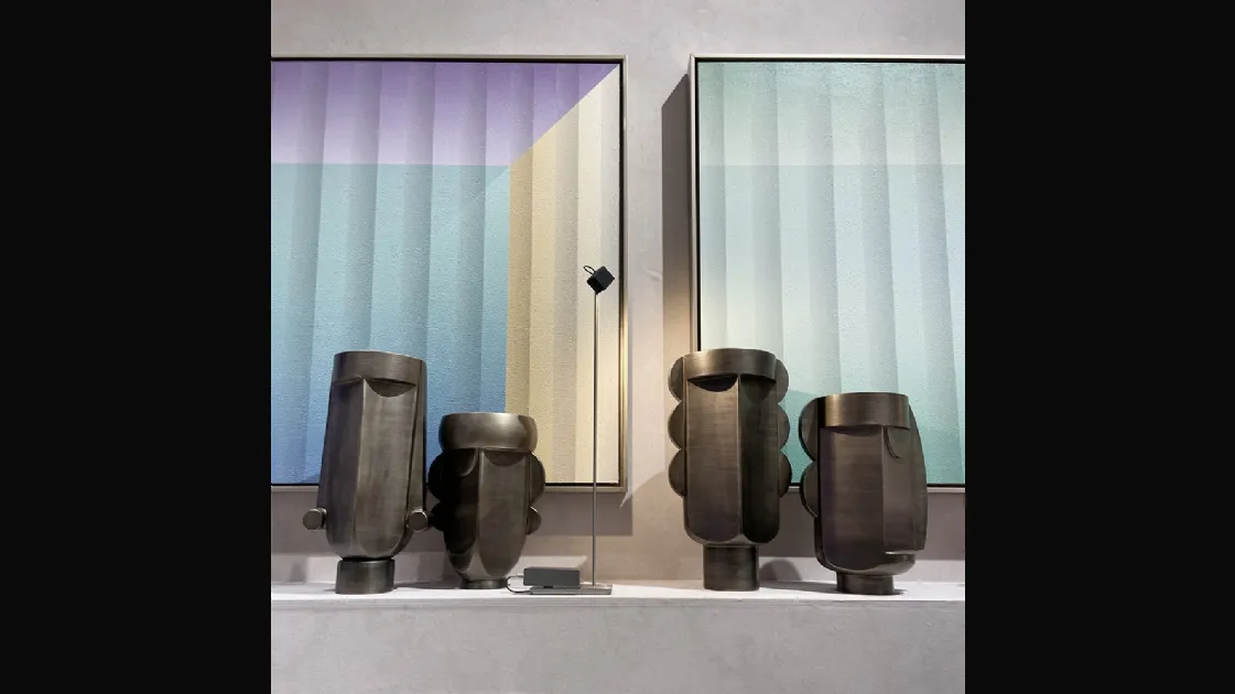 Ceramic pots Checkmate Collection by Adriani and Rossi