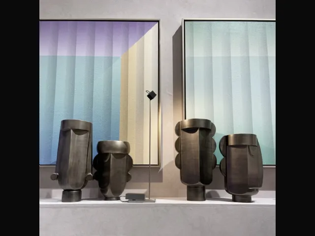 Ceramic pots Checkmate Collection by Adriani and Rossi