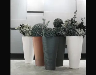 Metallic Cone Vase by Adriani and Rossi