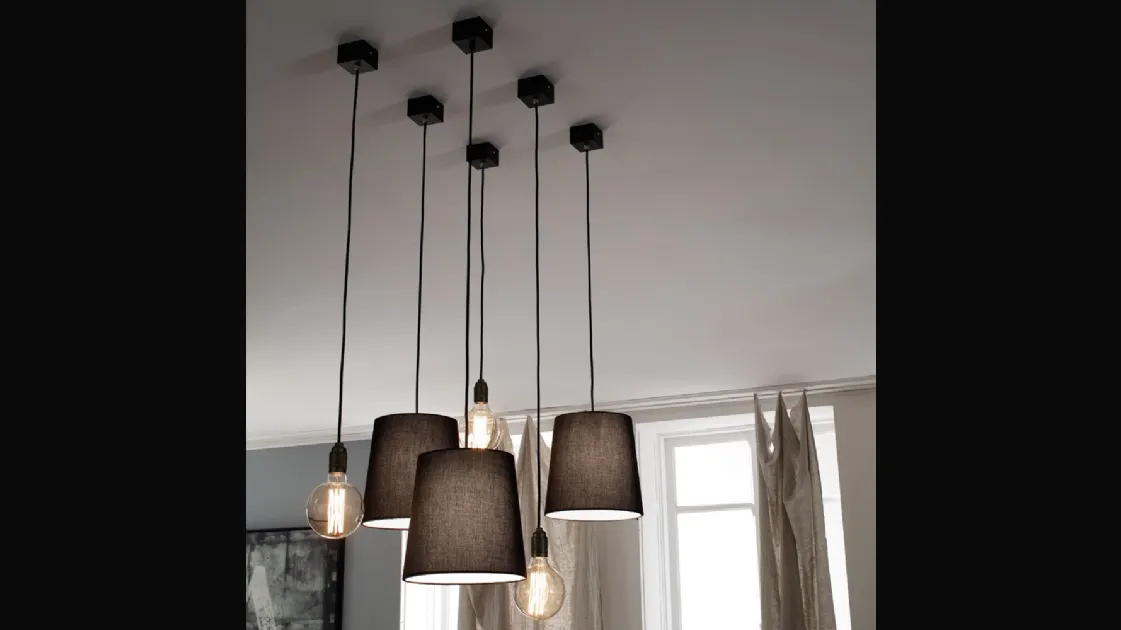 Shed Collections suspension lamps by Adriani and Rossi.