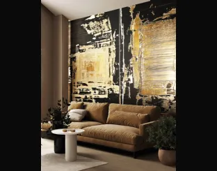 Gold Plaster wallpaper by London Art.