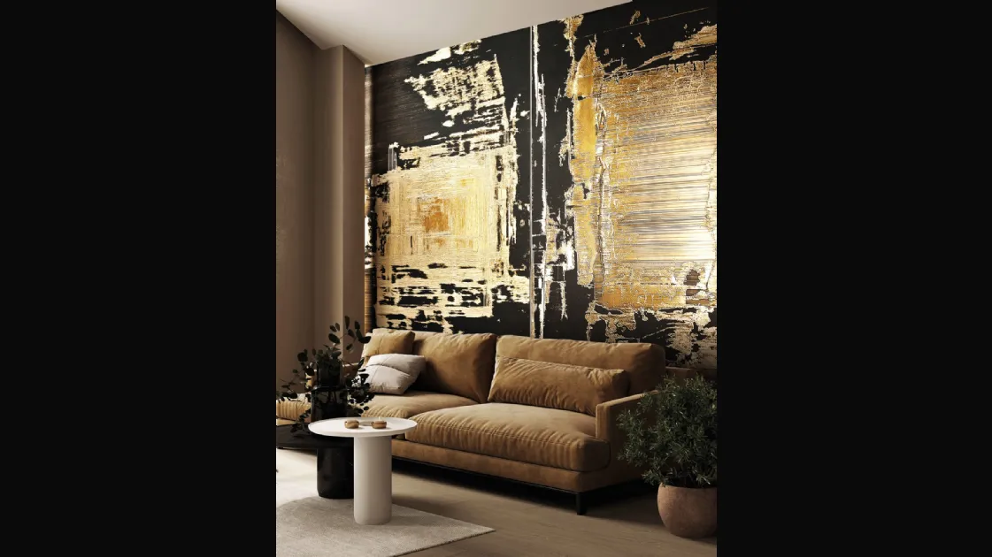 Gold Plaster wallpaper by London Art.