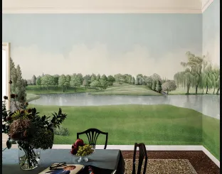 Wallpaper The Pelouse Royale by London Art.