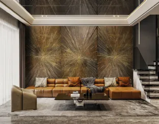 Metal Ray wallpaper by London Art