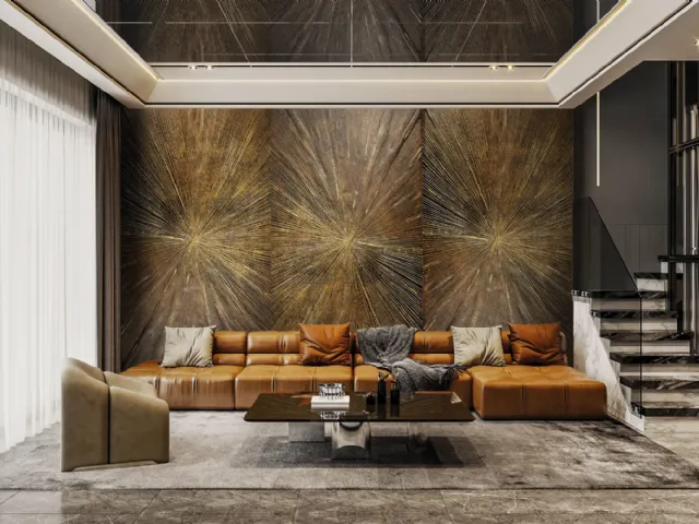 Metal Ray wallpaper by London Art