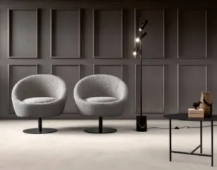 Armchair in Bubble fabric by Samoa.