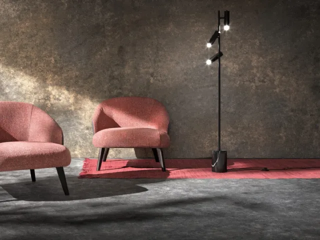 Donder upholstered fabric armchair by Samoa