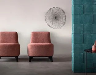 Armchair in Samoa's Dory fabric