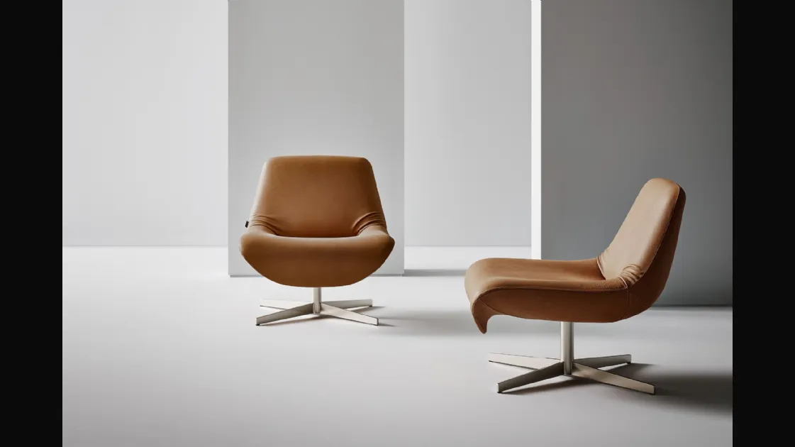 Ellison leather armchair by Bonaldo