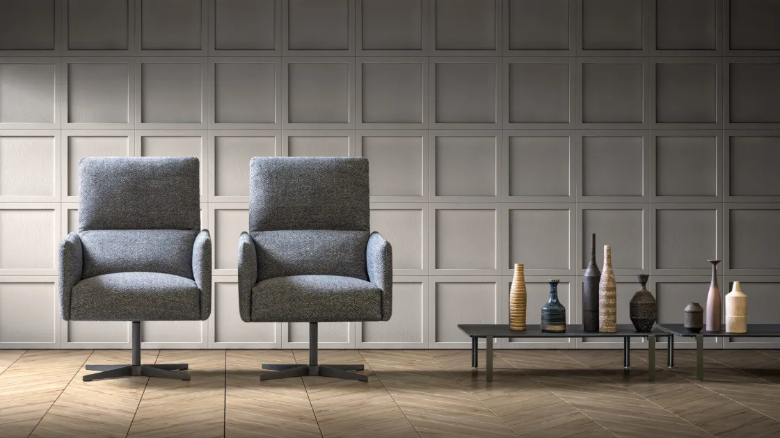 Fabric armchair Fix by Samoa