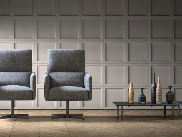 Fabric armchair Fix by Samoa