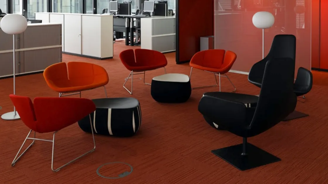 Armchair in Fjord fabric by Moroso.