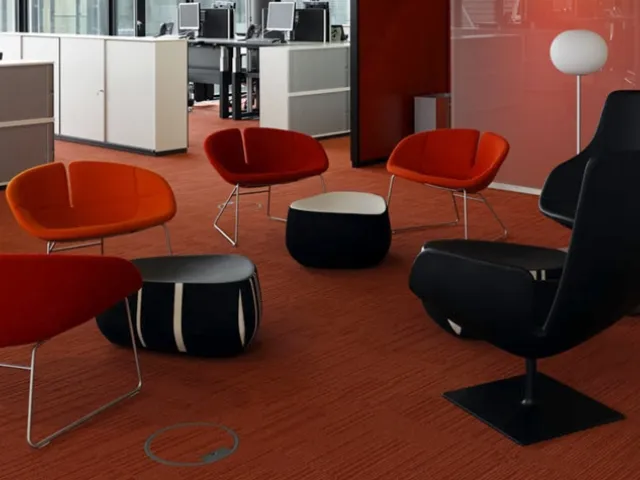 Armchair in Fjord fabric by Moroso.