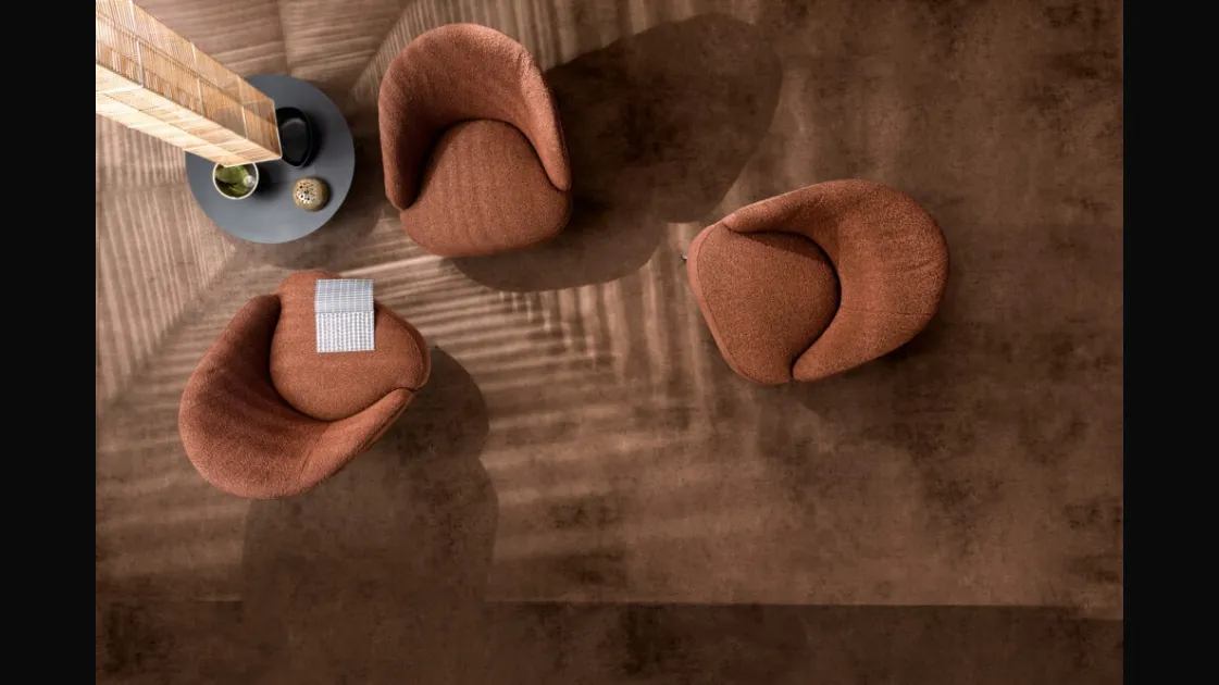 Ginko armchair in Samoa fabric