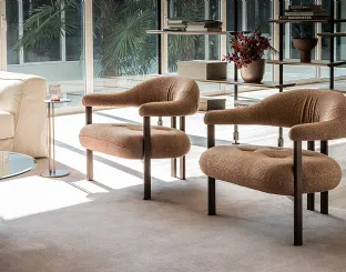 Greta Lounge fabric armchair by Cattelan Italia