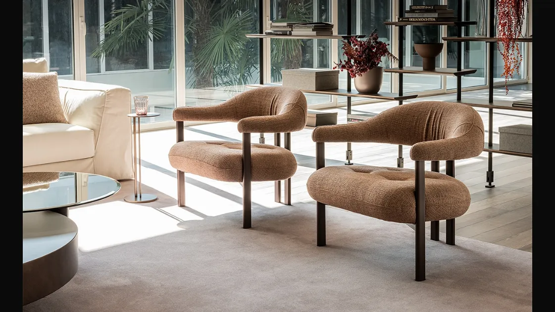 Greta Lounge fabric armchair by Cattelan Italia