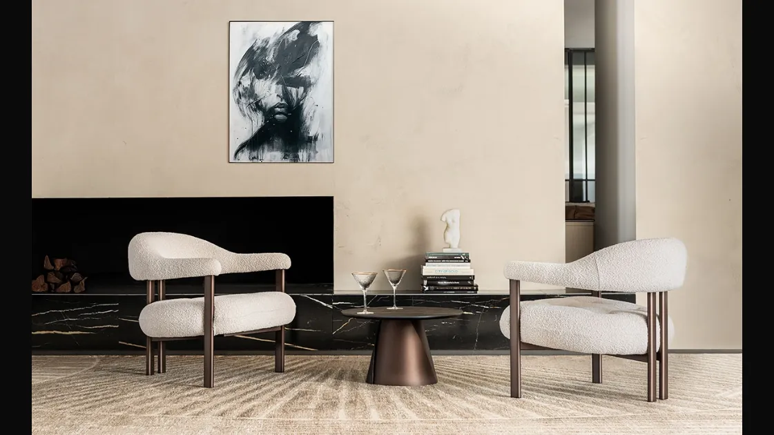 Greta Lounge fabric armchair by Cattelan Italia