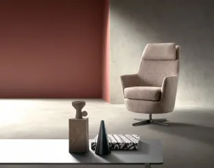 Fabric armchair Moon High by Samoa