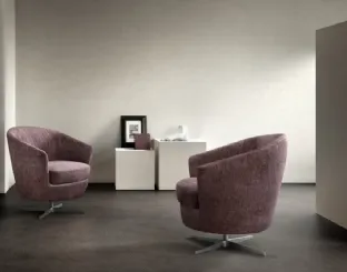 Moon Small fabric armchair by Samoa
