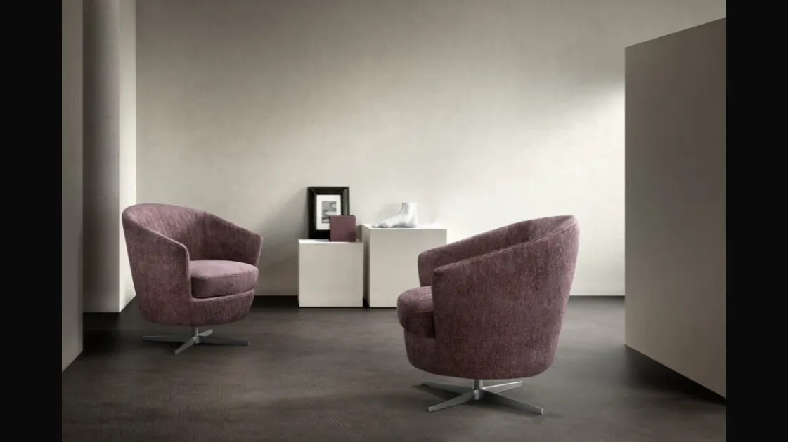 Moon Small fabric armchair by Samoa