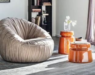 Peggy Turn upholstered armchair by Cattelan Italia