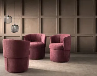 Armchair in Peggy fabric by Samoa.
