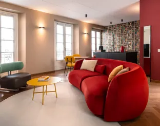 Pipe padded armchair by Moroso