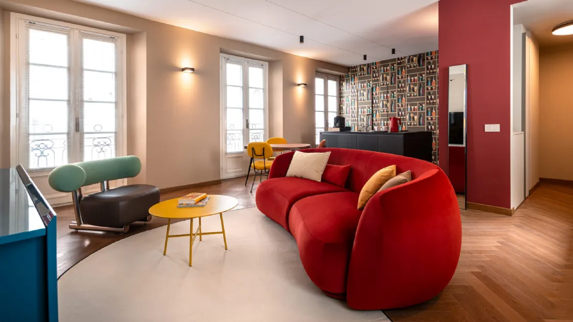 Pipe padded armchair by Moroso
