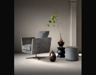 Armchair in Skim fabric by Samoa