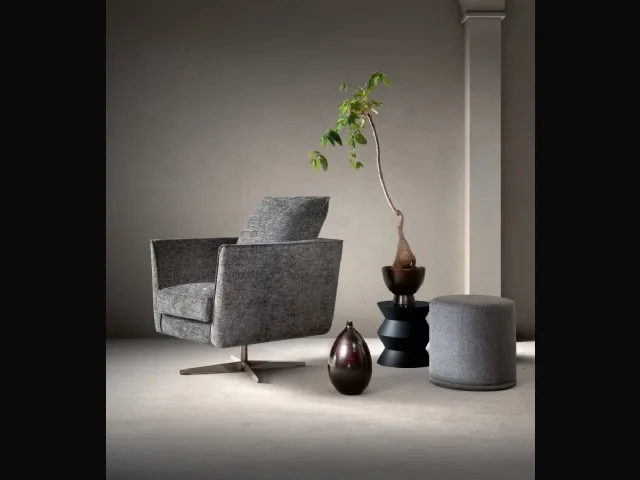 Armchair in Skim fabric by Samoa