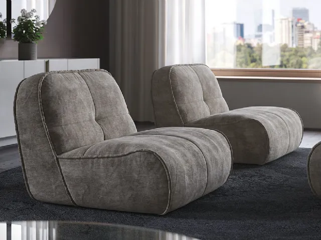 Spencer upholstered armchair by Cattelan Italia