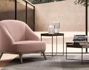 Tania fabric armchair by Doimo Salotti