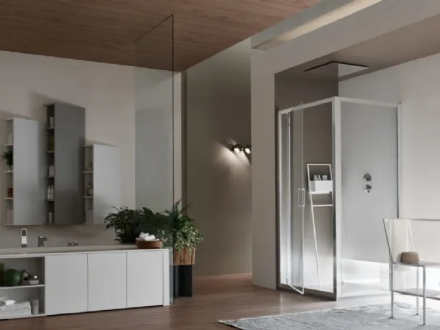 Shower box A6 Pivot with Arcom crossbar