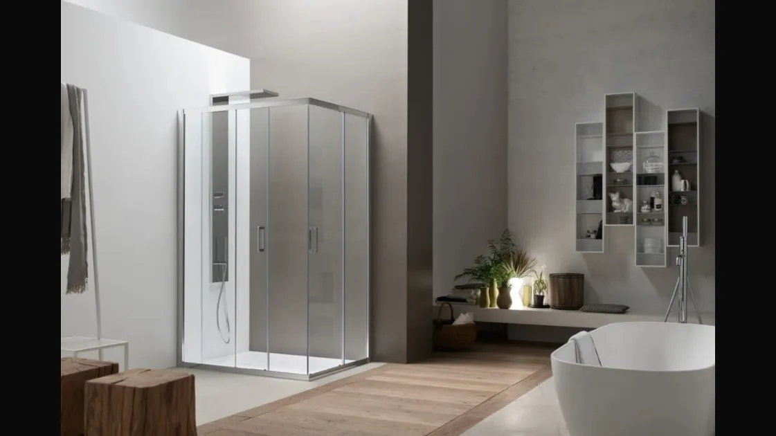 A6 Sliding Shower Box by Arcom