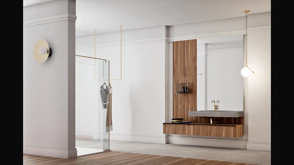 Suspended Bathroom Vanity Dafne 06 by Arcom
