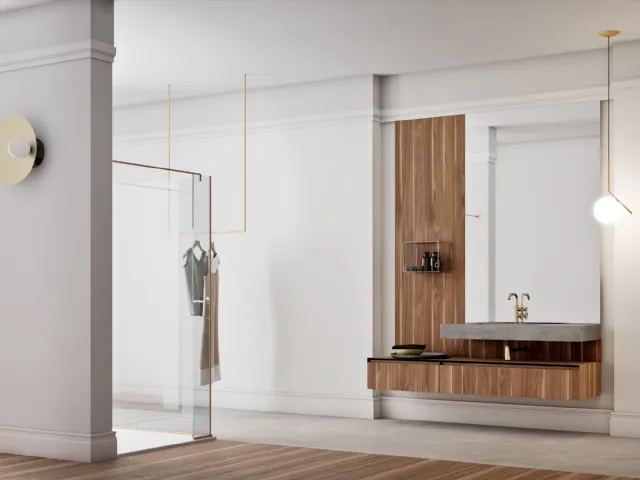 Suspended Bathroom Vanity Dafne 06 by Arcom
