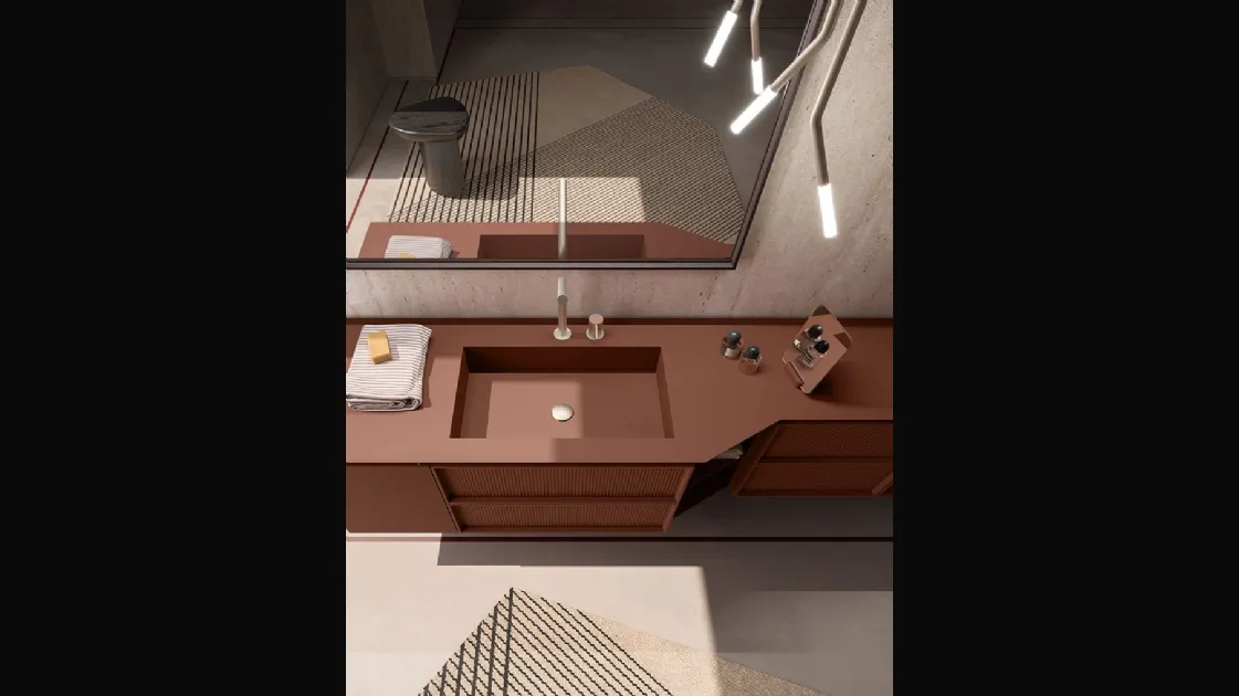Bathroom furniture Des Evolution Sandstone 01 by Cerasa.