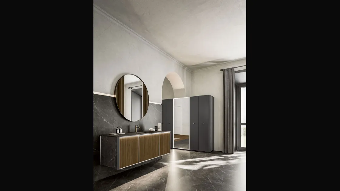 Suspended bathroom cabinet Honey 03 by Cerasa