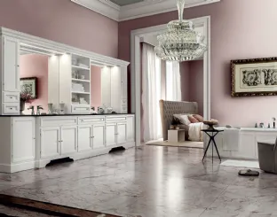 Paestum 00 Bathroom Vanity in White Lacquered by Cerasa